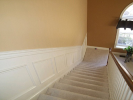 Stairway with shadow boxes