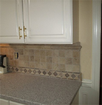 Tile back splash